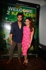 Lauren Gottlieb, Jackky Bhagnani at Welcome to Karachi promotions in Honey Homes on 13th May 2015